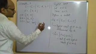 Group Theory Lecture 8 A || Left coset, Right Coset and Examples