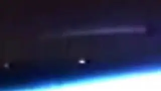Bizarre 'megaship' captured by International Space Station camera before Nasa 'dims the feed'