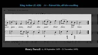 &ldquo;Fairest Isle&rdquo; Venus&rsquo; act V air from King Arthur, (Z. 628) by Henry Purcell