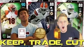 KEEP, TRADE, & CUT VS RBT! ROUGHEST GAME IVE PLAYED! MADDEN 17