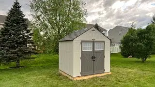 My Suncast 8 x 7 ft Tremont Gable Resin Storage Shed is Built!