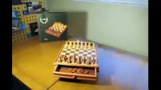 WE Games Staunton Chess & Checkers with Storage Board