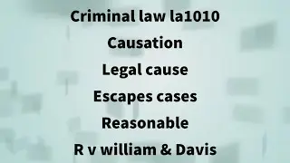 R v Willaims and Davis 1992