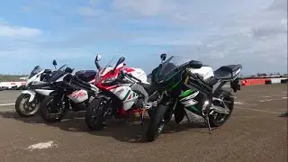 Yamaha YZF R125 vs Aprilia RS4 125 vs Rieju RS3 125 - Drag Race