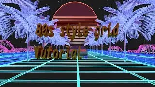 How to make Synthwave/80s style grid in Blender and neon emission/glass shader