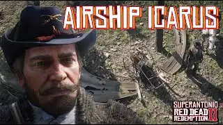 Arthur Investigates an Airship West of Hanging Dog Ranch, in Red Dead Redemption 2