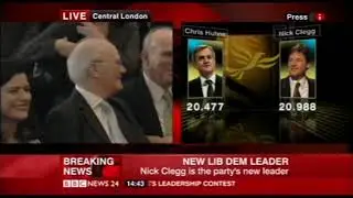 Nick Clegg becomes Liberal Democrat leader