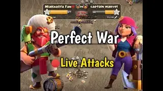 50 Vs 50 Perfect War 💯 Live Attacks In Clash Of Clan..!!!