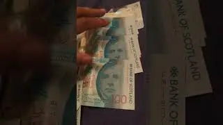 UK money &pound;100 pound notes