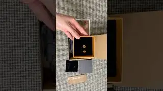 Quince Huggie Hoops earrings #unboxing #quince #goldearrings #shorts #shortsyoutube #asmr #fashion