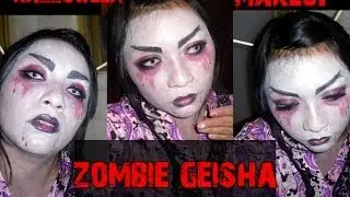 &hearts; Zombie Geisha &hearts;  Maquillaje halloween &hearts;