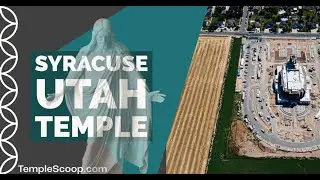 Syracuse Utah Temple on an autumn day by a drone on September 24, 2023