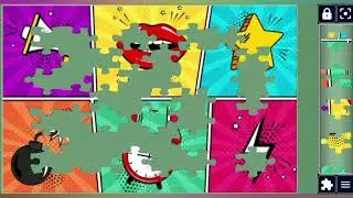 Vibrant Six-Panel Sensation 👀📸🧩Pop-Art jigsaw puzzle 🧩@jigsawpuzzle45 