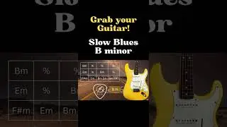 Slow Blues Backing Track B minor