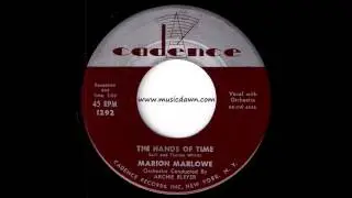 Marion Marlowe - The Hands Of Time [Cadence] 1956 Pop Oldies 45