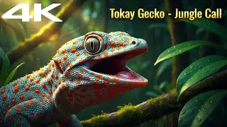 4K Tokay Gecko Jungle Call &ndash; Amazing Close-Up Macro Wildlife Sound Video | Wildlife #Gecko