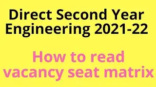DSE 2021-22/CATEGORY WISE VACANCY SEAT MATRIX FOR CAP ROUND 01/HOW TO CHECK ?