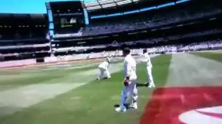 Cameraman trips over helmet