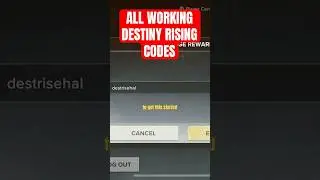 Destiny Rising ALL WORKING CODES #destinyrising #destiny #destiny2 #fyp #codes