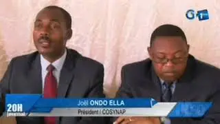 RTG - Point de presse &agrave; Libreville du bureau ex&eacute;cutif du COSYNAP