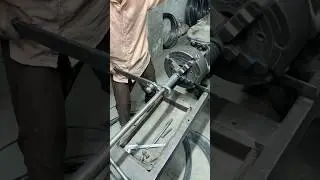 Powerful 9mm Tension Spring Making on Lathe Machine | Heavy Duty Long Spring #shortsvirl