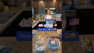 4th of July Dessert Board. 4th of July Party Food. Easy 4th of July Desserts. #4thofjulyfood #july4