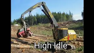 The sounds of Tigercat 855c shovel logger/processer