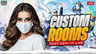 PUBG Mobile Live|325 & 60 UC and Cash Custom Rooms | Pubg Custom Rooms | FURY ASHI YT is Live 4.1 ❤️