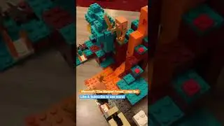🍄 Lego Minecraft &ldquo;The Warped Forest&rdquo; #Shorts | Lego Creation