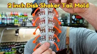 2 inch Disk Shaker Tail Mold for fishing and bait making #fish #fishing #fishingtips #crappie #bass