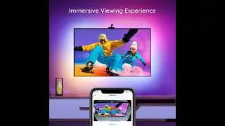Govee Immersion WiFi TV LED Backlights with Camera, Smart RGBIC Ambient TV Light for 55-65 inch