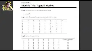 [MMME14] Taguchi Design