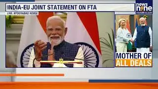 India-EU Sign Political Declaration On Trade | Joint EU-India Statement On FTA | News9
