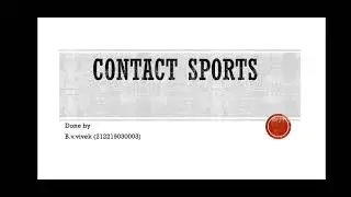 what is contact sports?
