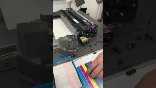 Ricoh Color Printer Fixing the Drum Unit Cleaning Copier Maintenance service tutorial