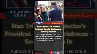 Man Tries to Kiss Mexico&rsquo;s President Claudia Sheinbaum &ndash; Security Steps In