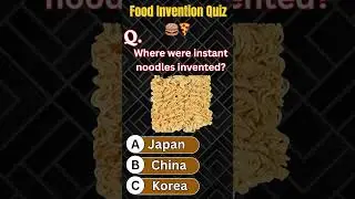 🍜Who Invented Instant Noodles? | Fun Food Quiz 🇺🇸 | Guess the Country!#USAFoodTrivia