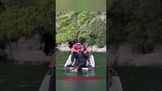 ciee yg lagi honeymoon main jet ski #wedding #vlog #bella