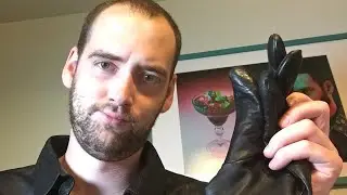ASMR Leather in Quarantine Livestream