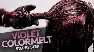 Violet Hair Color Melt Technique | Full Step by Step