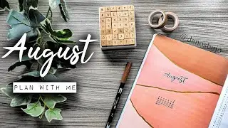 AUGUST 2021 BULLET JOURNAL SET UP | PLAN WITH ME | [Boho Theme] | Dano's Bujo