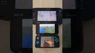 Minecraft- Nintendo WiiU vs New 2DS XL Speed Comparison