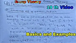 Inverse of a Permutation | #grouptheory #group #linearalgebra