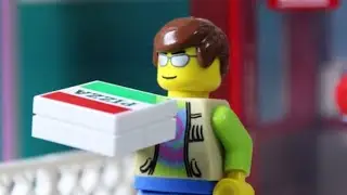 Billy's Pizza Experience! STOP MOTION LEGO Pizzaria Robbery Fail | LEGO City | Billy Bricks