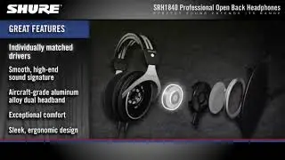 Shure SRH1840 Professional Open Back Headphones / Black Friday - Cyber Monday 2019