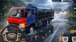 Truck 🚚 Simulator Indonesia | Rice 🍚 Delivery To Tradional Market Mobile Gameplay 