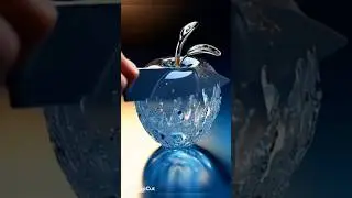 Transparent fruit cutting #shorts #apple