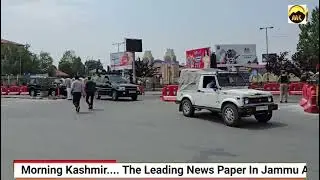 Dy CM Surinder Chaudhary reaches for an emergency cabinet meeting in Srinagar