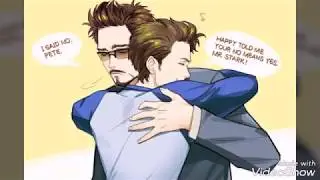 Tony Stark X Peter Parker||Umbrella