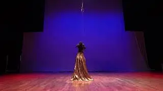 Dance theatre performance on Stilts. Aerial scene
